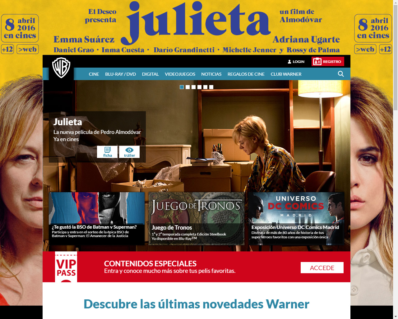 warnerbros.es (Promoción de "Julieta")